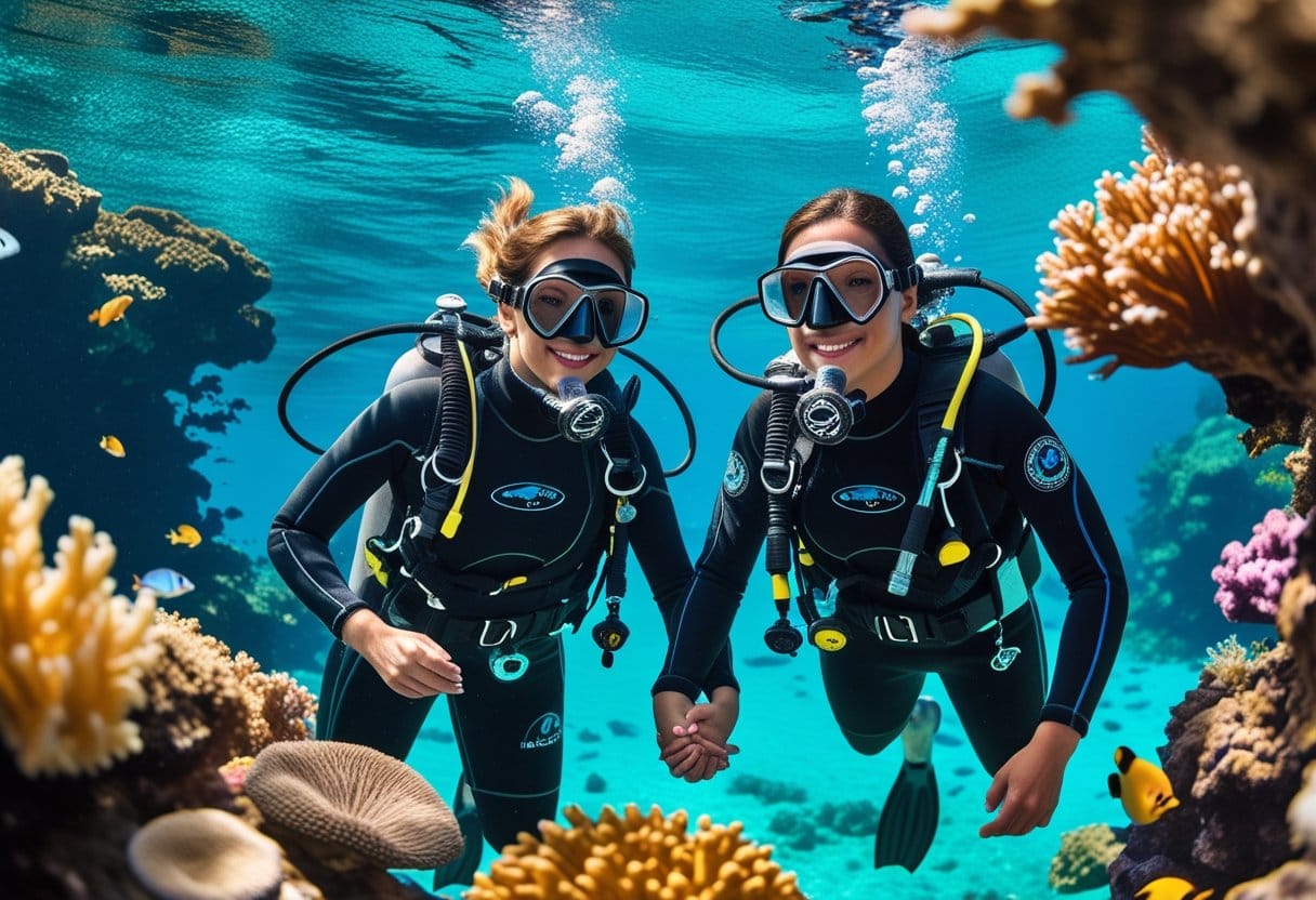 Explore the underwater world together: diving holiday for two people
