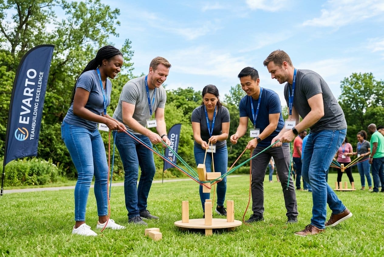 Book sjove teambuilding aktiviteter hos Evarto