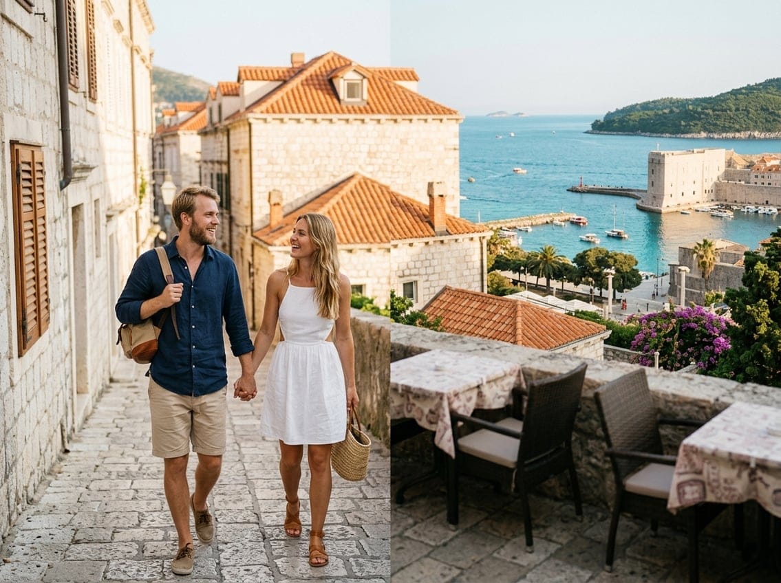 Par på ferie i Kroatien